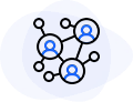 Social Collaboration Networking Icon
